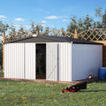 U-MAX 10' x 10' Shed Outdoor Storage Shed Clearance, Large Metal Garden Shed by U-MAX