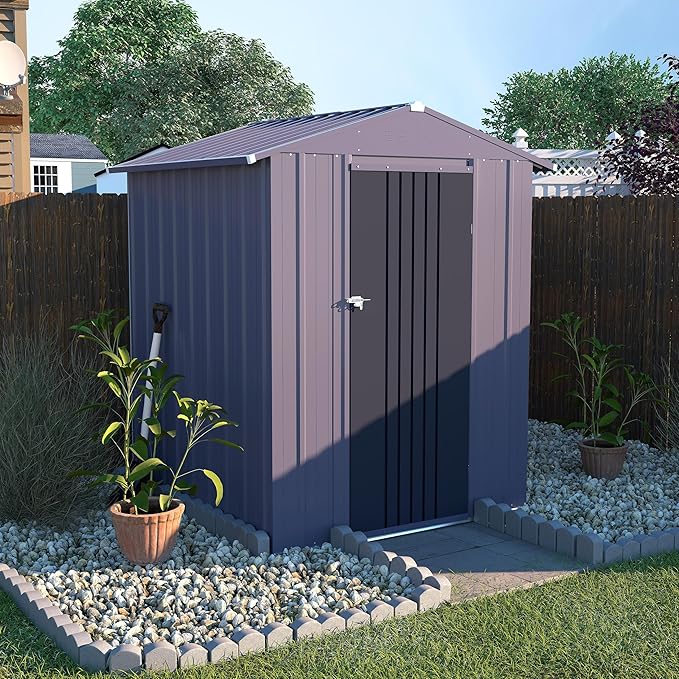 VEIKOU 4' x 4' Outdoor Storage Shed - Image 2