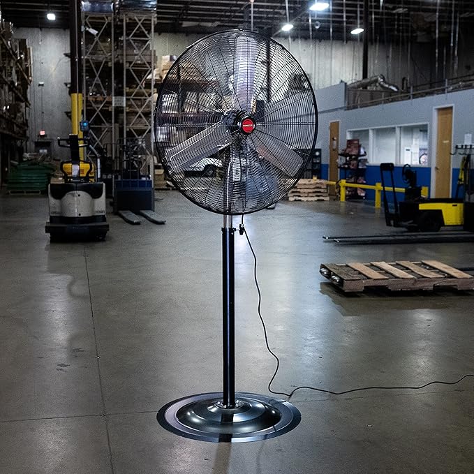 OEMTOOLS OEM24885 30" Oscillating Pedestal Fan, Adjustable Height - Image 6