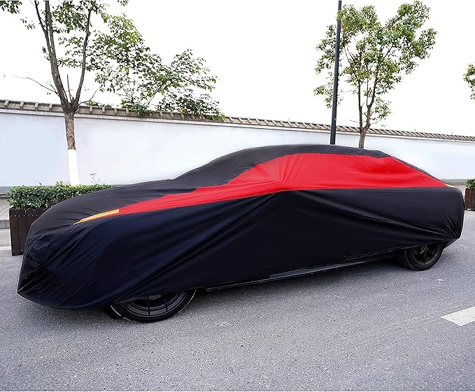 MORNYRAY Car Cover Waterproof All Weather Windproof Snowproof UV Protection - Image 7