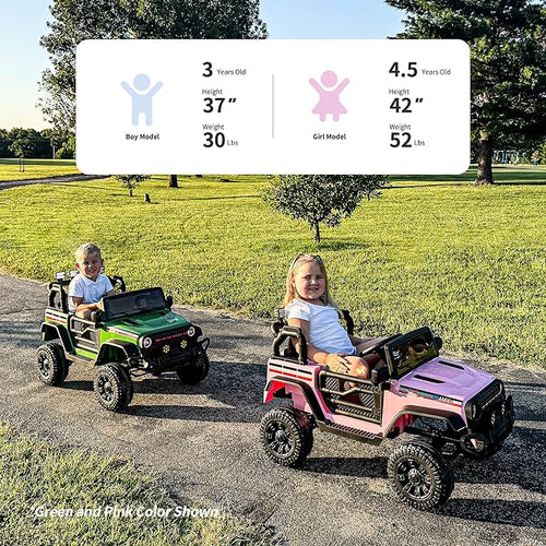 12V Kids Ride on Car Truck, Kids Electric Vehicles Car Ride on Toy - Image 2